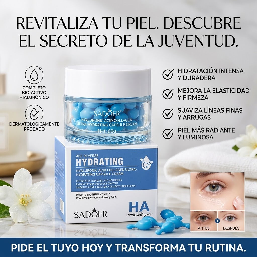 OFERTA ESPECIAL 2X1 🎁Crema Facial🤦🏻♀️ En Capsula Hydrating Sadoer 🤯