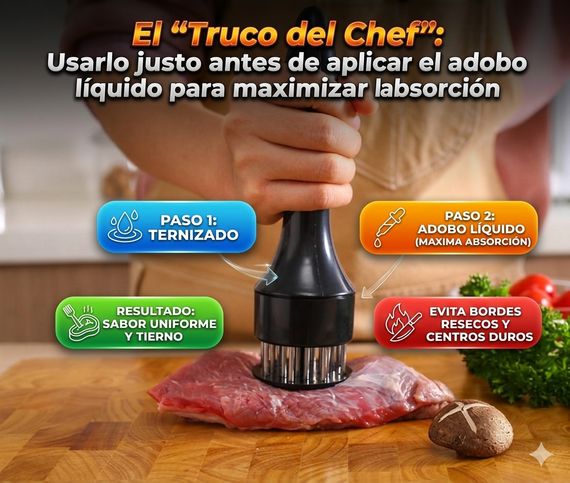 Ablandador de Carne y adobador para Carne👨🏻🍳