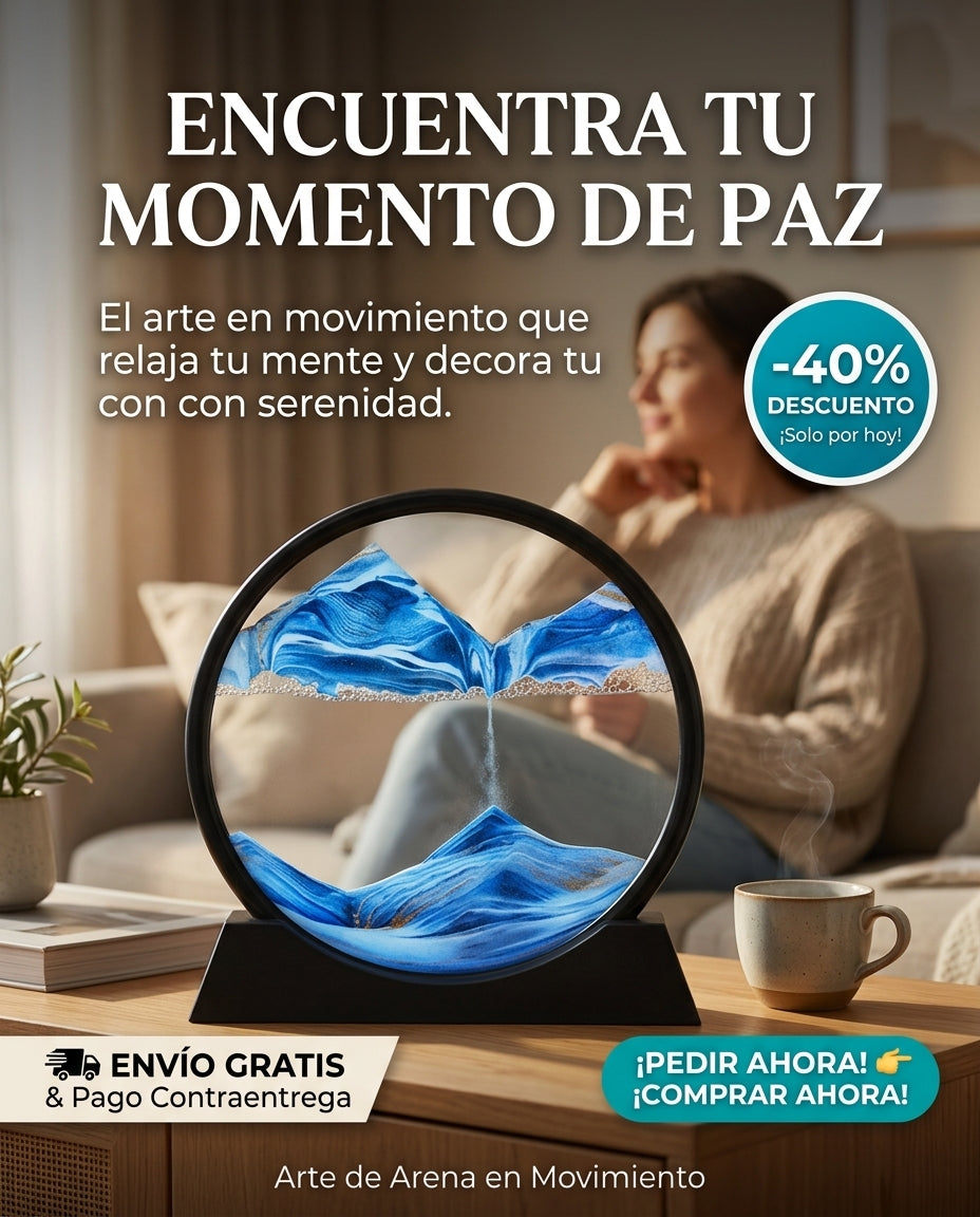 Adorno Tipo Reloj De Arena Forma Montana
