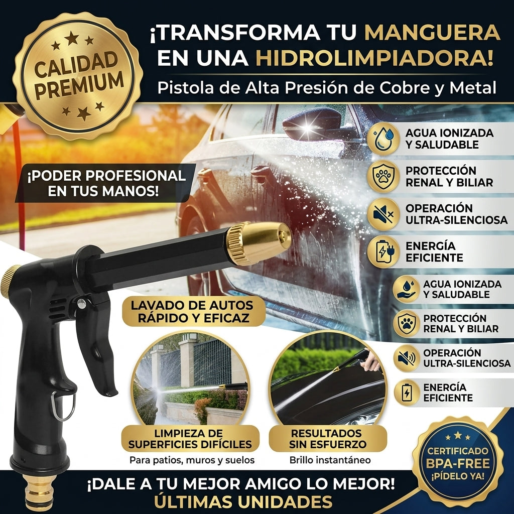 🤯Boquilla De Agua 💧De Alta Presion 5 En 1🔥😯