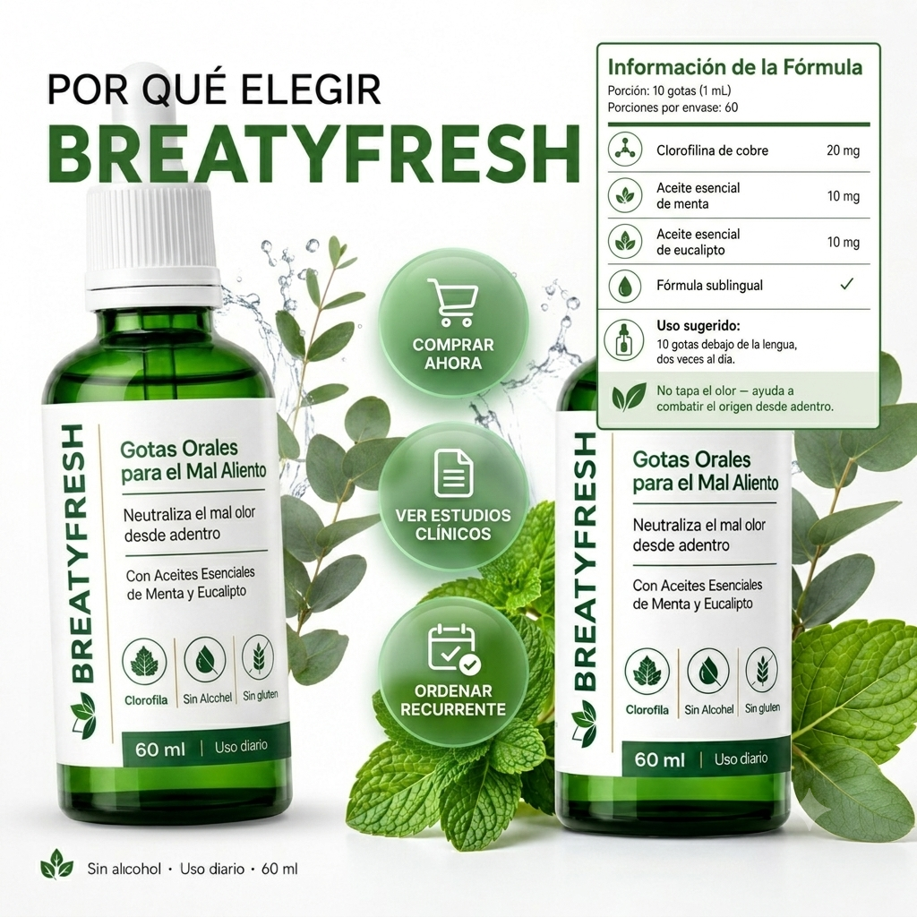 Breatify Gotas Para Mal Aliento: Cambia tu enfoque con Wellfresh 👇