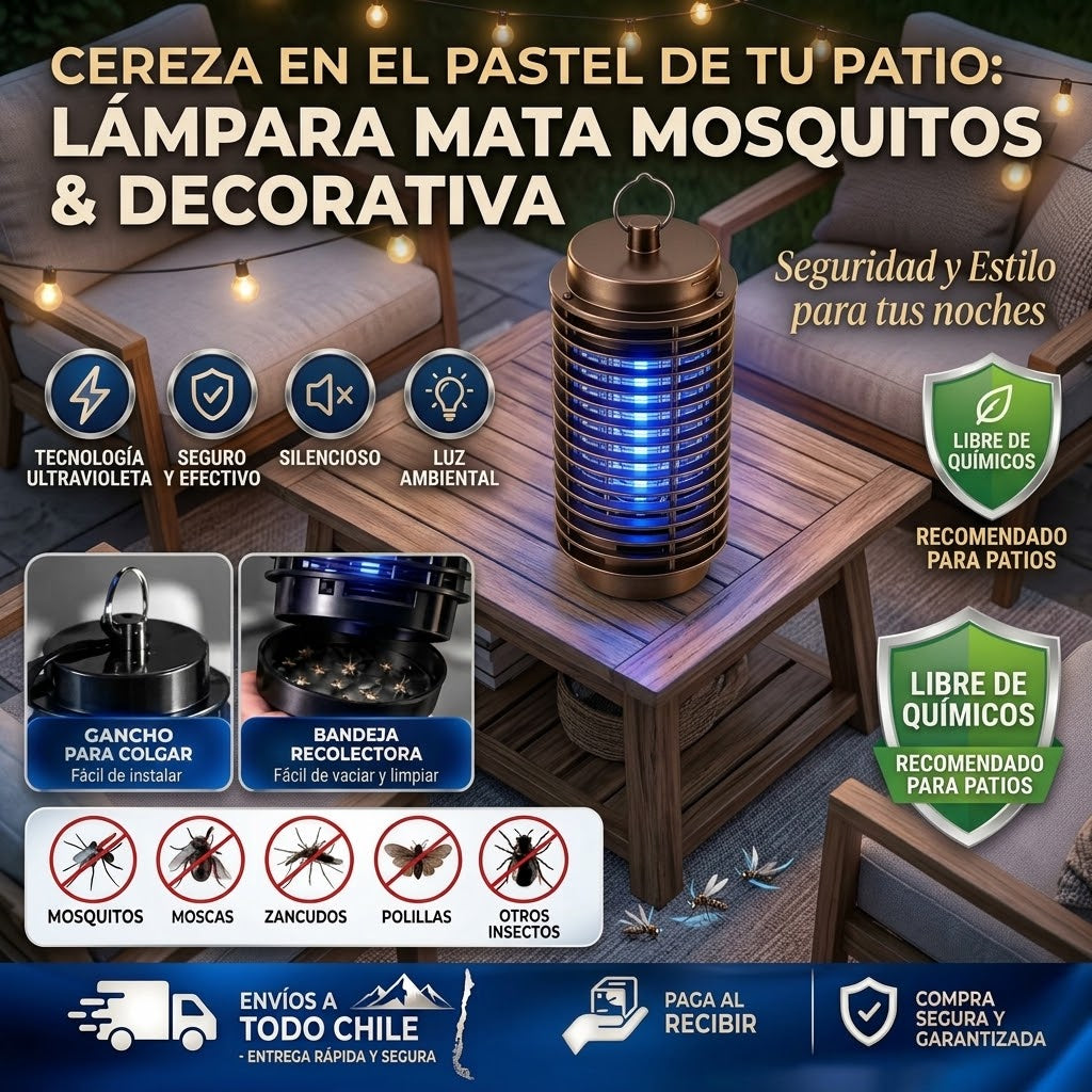 🤯Lampara Mata Mosquitos E Insectos🪰🦟🐜