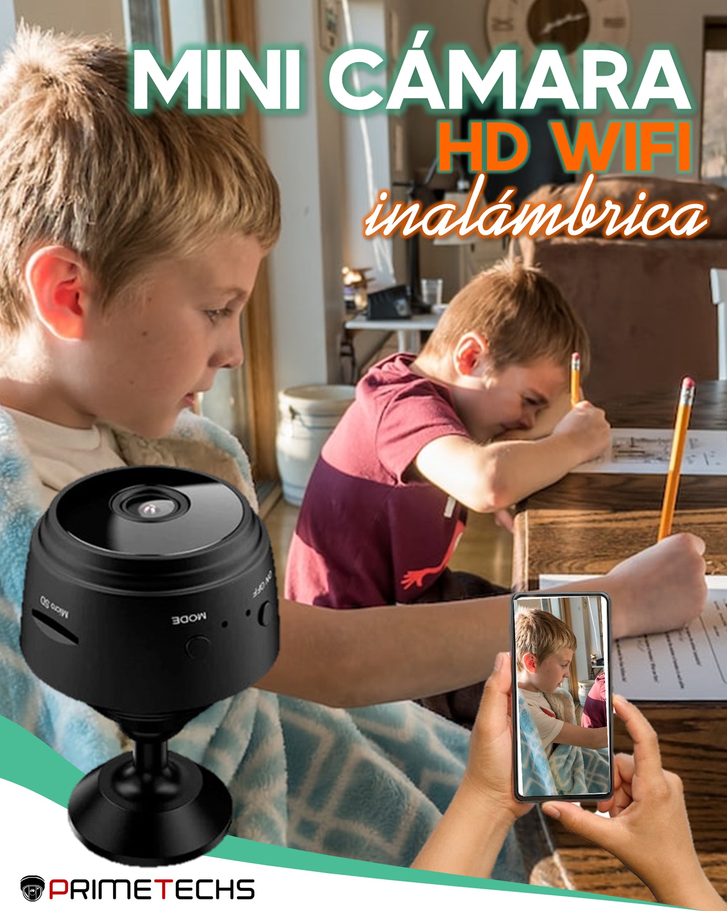 OFERTA ESPECIAL🔥 Mini Cámara Espía WiFi 🛜con visión nocturna🧏🏻‍♀️ seguridad  inalámbrica🤯🔥