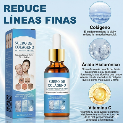 Serum Facial Botox: Fórmula Triple Acción 💧 Ácido Hialurónico 🧬 Colágeno Activo y 🍊 Vitamina C