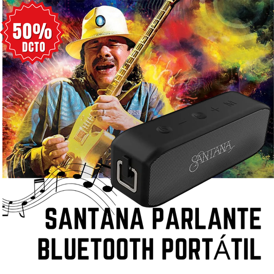 Santana Sounds Parlante🎶🎵: Inalámbrico, portátil, 😎resistente al agua 💧