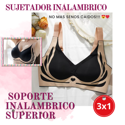 OFERTA ESPECIAL 3X1 🎁CON SOPORTE INALAMBRICO SUPERIOR SIN COSTURAS👍NO MAS SENOS CAIDOS 😍❤️
