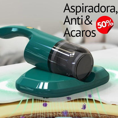 🔥Aspiradora antiácaros con luz UV inalambrica recargable 🏠- Limpieza Profunda para un Hogar Libre de Ácaros 🚫
