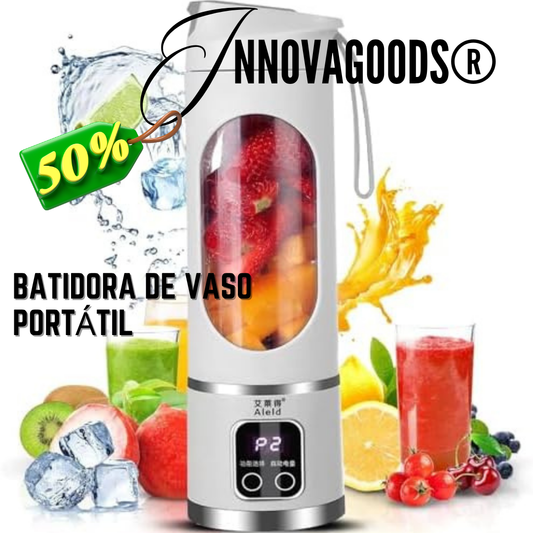 InnovaGoods® Batidora de vaso portátil; Batidora zumos naturales y batidos