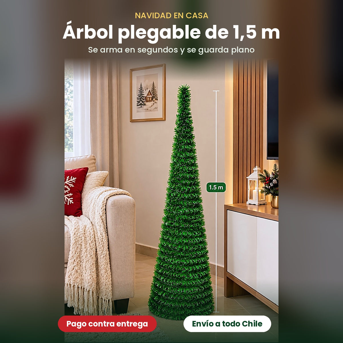🌟Árbol De Navidad Plegable Espiral💫🎅🏻🌲