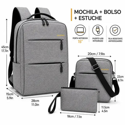 Mochila Ejecutiva Biyate 3 En 1 Sin desorden ni complicaciones