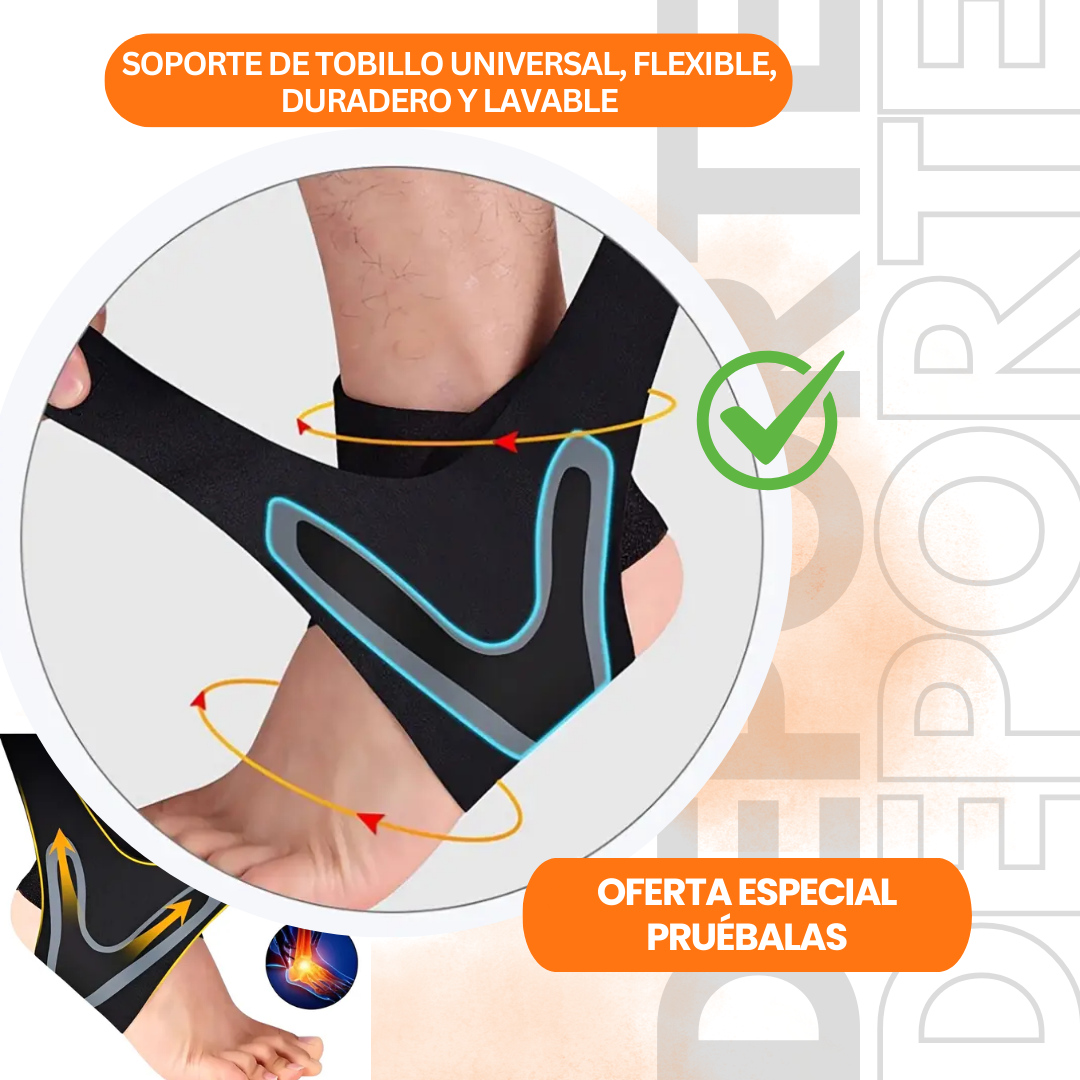 Tobillera de Compresión, Soporte Elástico🔥con Correa Ajustable Ultradelgada 🦶🏻