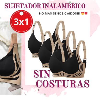 OFERTA ESPECIAL 3X1 🎁CON SOPORTE INALAMBRICO SUPERIOR SIN COSTURAS👍NO MAS SENOS CAIDOS 😍❤️