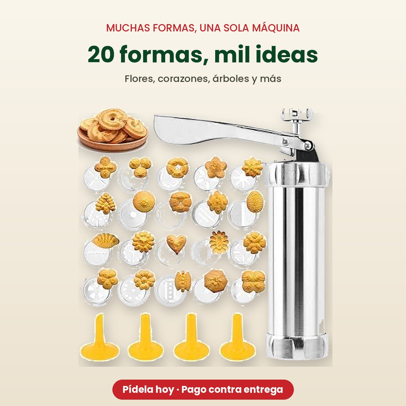 Discos con 20 formas de galletas