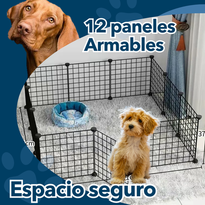 Jaula Corral para Mascotas 🐕‍🦺🐶🐈12 Paneles Armables 🏠🔥