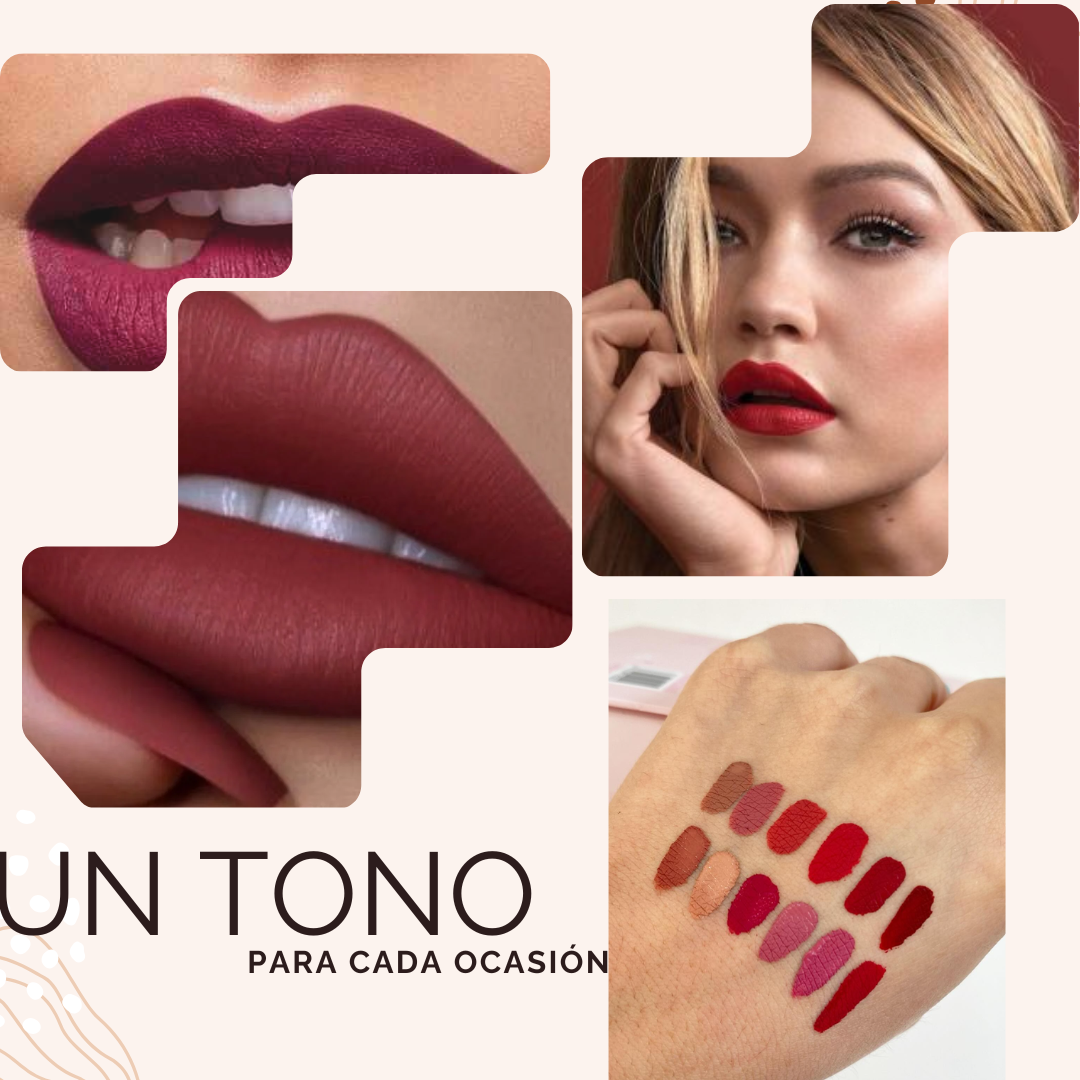 OFERTA 🤯Set de 12 Tonos Mate &amp; Hidratantes Mate 🤯✨ "Un tono para cada Ocasión"