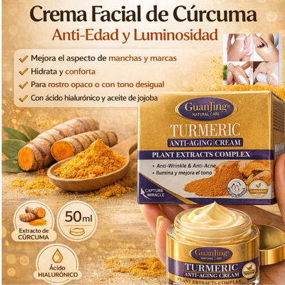 Crema Anti-Edad 🤯Cúrcuma: el sanador dorado de la naturaleza✨
