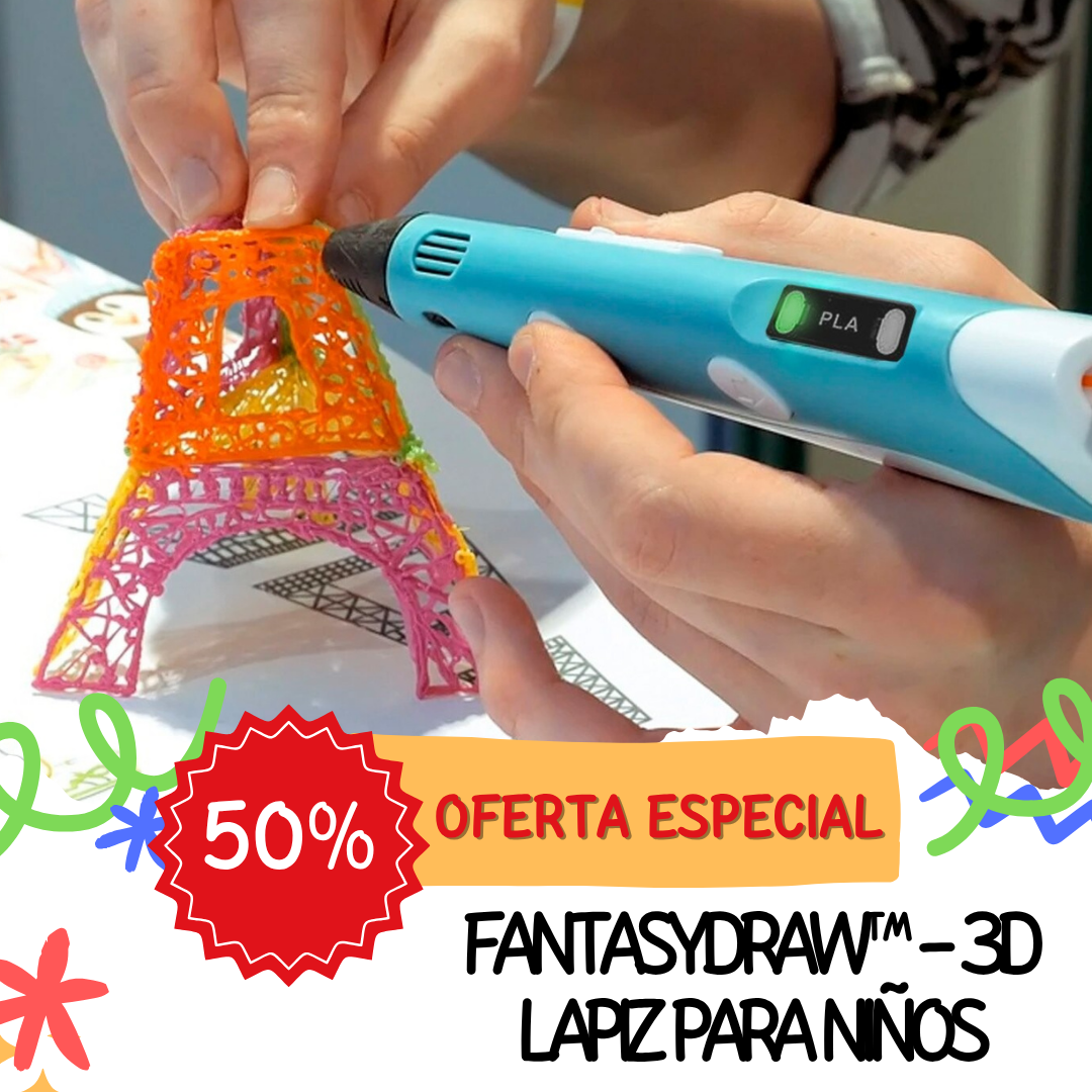 Lápiz 3D inteligente de Impresión + 9 Filamento🔥El mejor y Divertido Regalo🎁