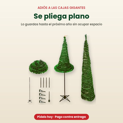 🌟Árbol De Navidad Plegable Espiral💫🎅🏻🌲