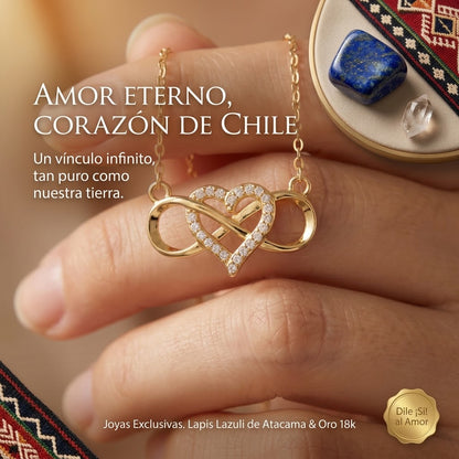 📿Collar Corazón💞💗  Infinito💫