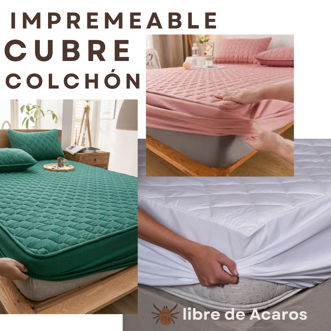 Protecplus® Cubre Colchón Impermeable💧 Anti ácaros🔥