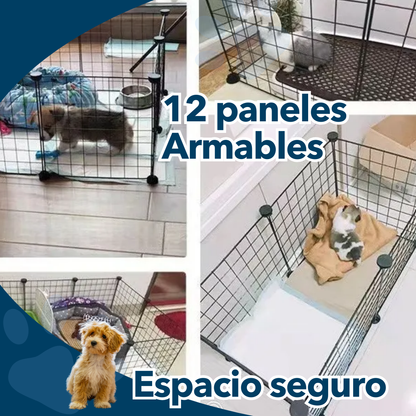 Jaula Corral para Mascotas 🐕‍🦺🐶🐈12 Paneles Armables 🏠🔥