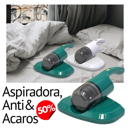 🔥Aspiradora antiácaros con luz UV inalambrica recargable 🏠- Limpieza Profunda para un Hogar Libre de Ácaros 🚫