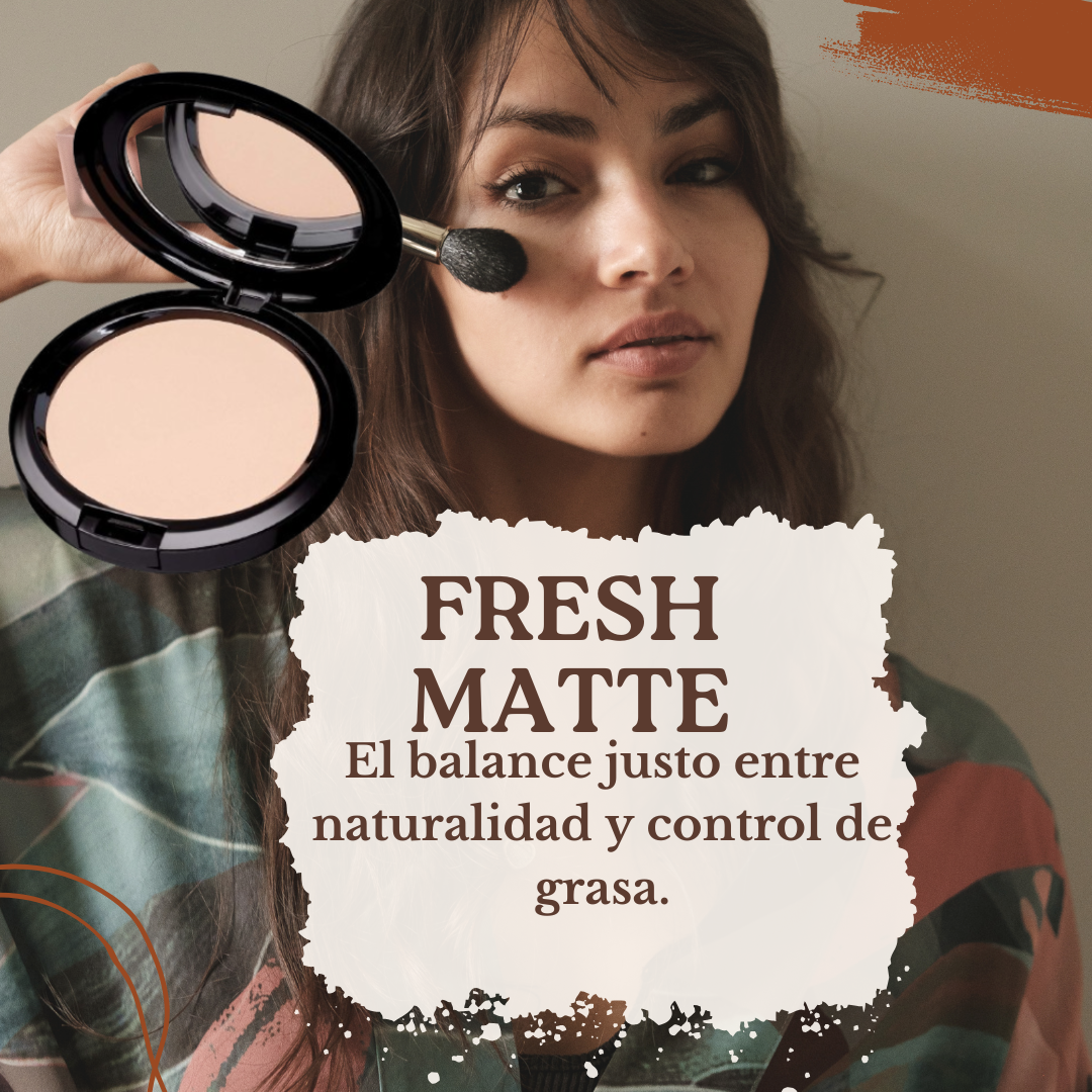 POLVO COMPACTO FRESH MATT: el balance mate que necesitas!✨🔥