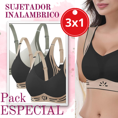 OFERTA ESPECIAL 3X1 🎁CON SOPORTE INALAMBRICO SUPERIOR SIN COSTURAS👍NO MAS SENOS CAIDOS 😍❤️