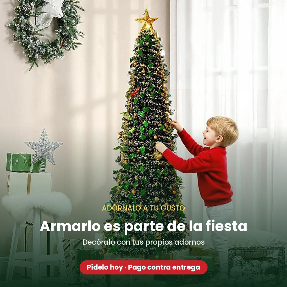 🌟Árbol De Navidad Plegable Espiral💫🎅🏻🌲