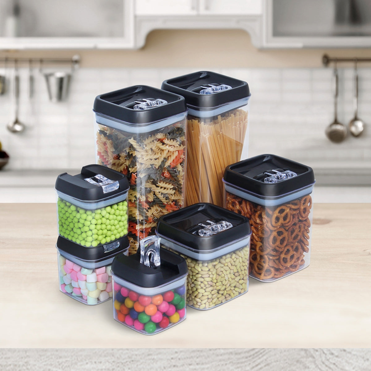 EcoHome 👉 Set de 7 Contenedores Herméticos🧑🏻‍🍳🏠