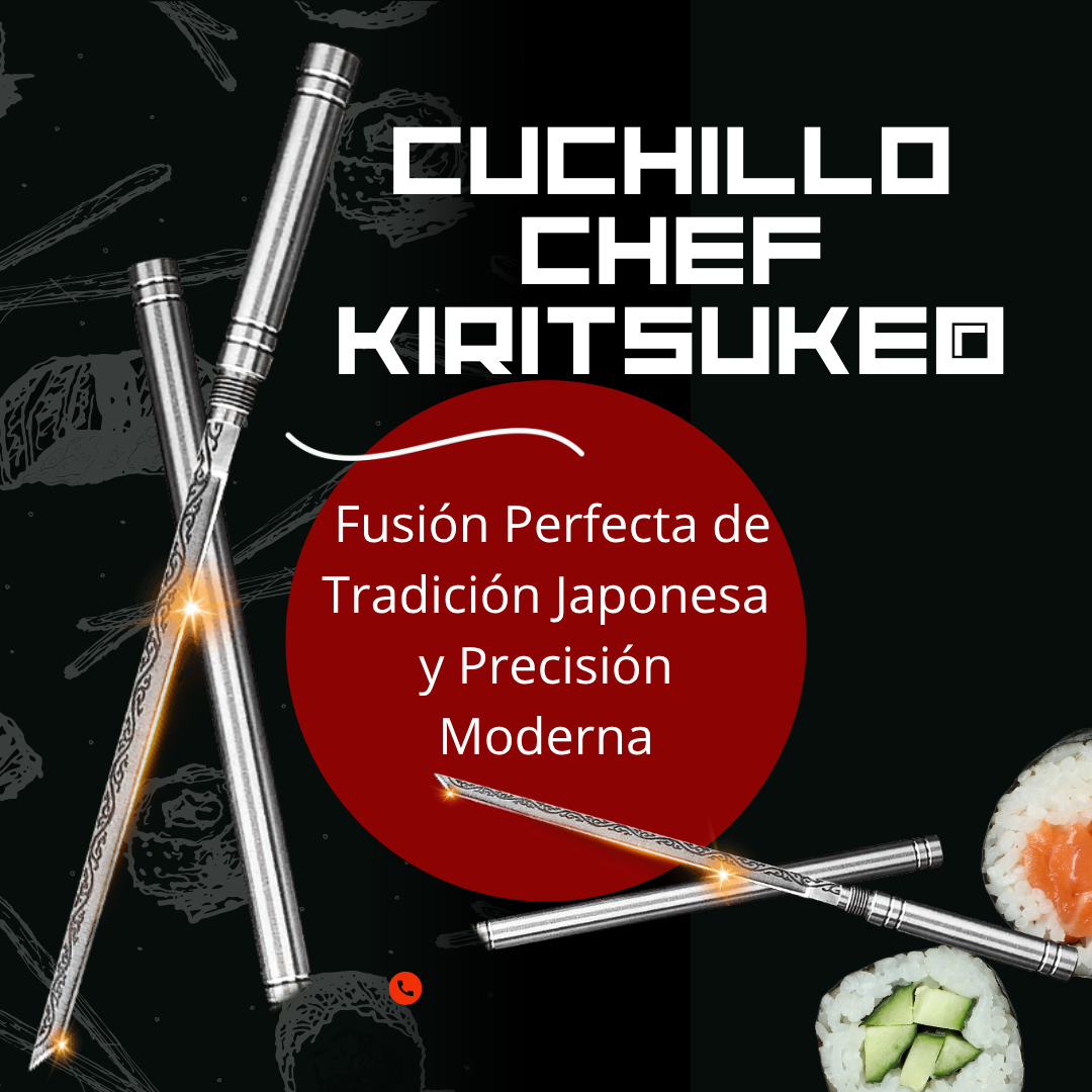 Cuchillo Fenix® Funda Acero Inoxidable 🔪: La Fusión Perfecta de Tradición Japonesa y Precisión Moderna.