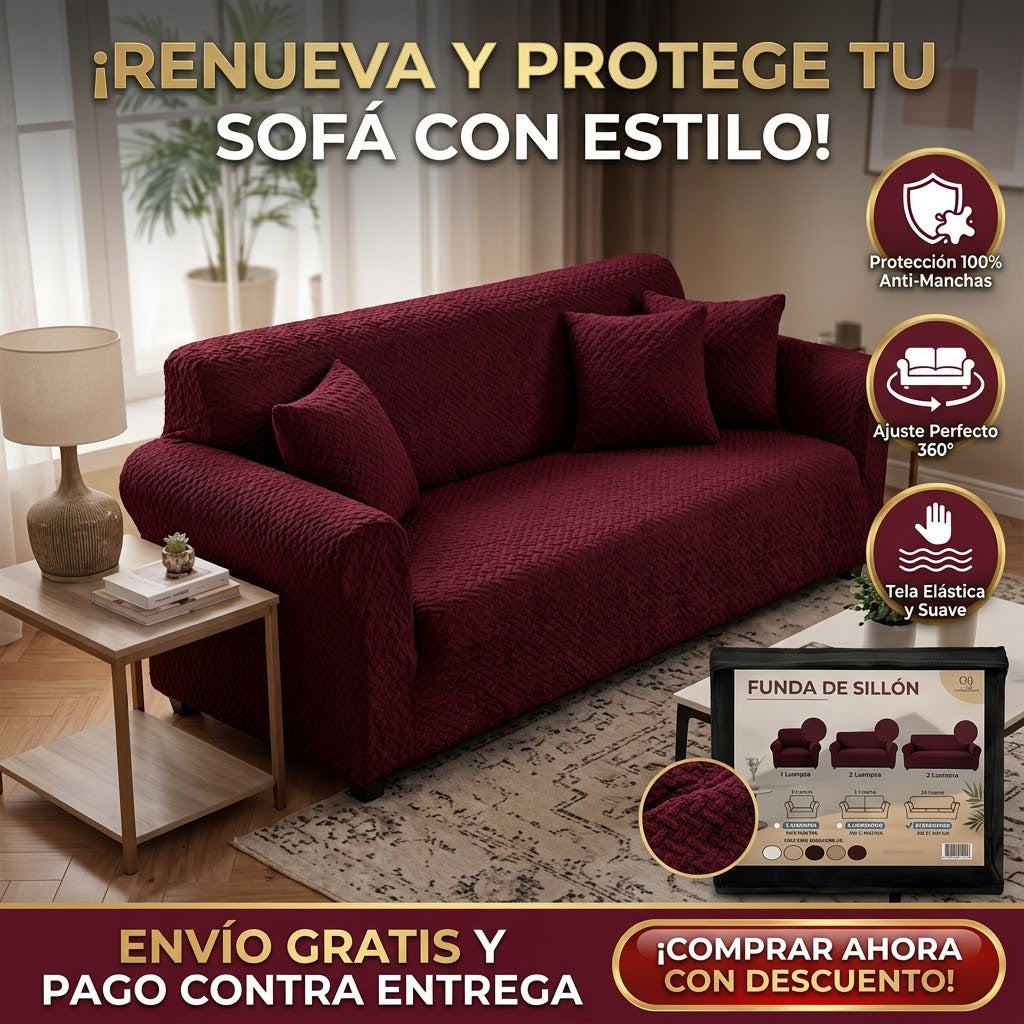 🛋️Funda Protectora Para Sofa De 3 Cuerpos✨👉🏡