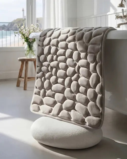 Plebble Luxe🛡️ Alfombra Antideslizante Efecto Piedra👉🏻😉 La comodidad en cada Paso