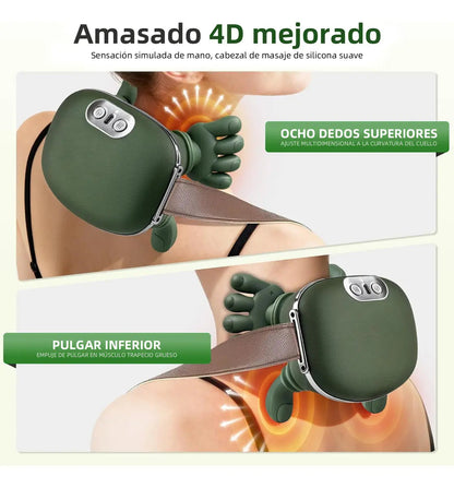 Brelley Masajeador eléctrico🔥 con terapia Termina y diseño de mano simulada... Alivio total 🤯