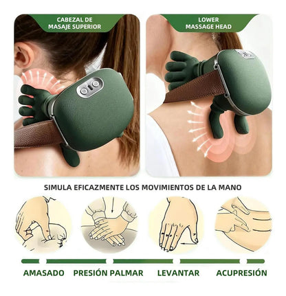 Brelley Masajeador eléctrico🔥 con terapia Termina y diseño de mano simulada... Alivio total 🤯
