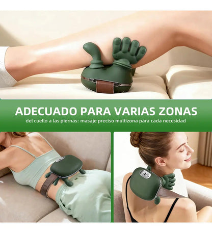 Brelley Masajeador eléctrico🔥 con terapia Termina y diseño de mano simulada... Alivio total 🤯