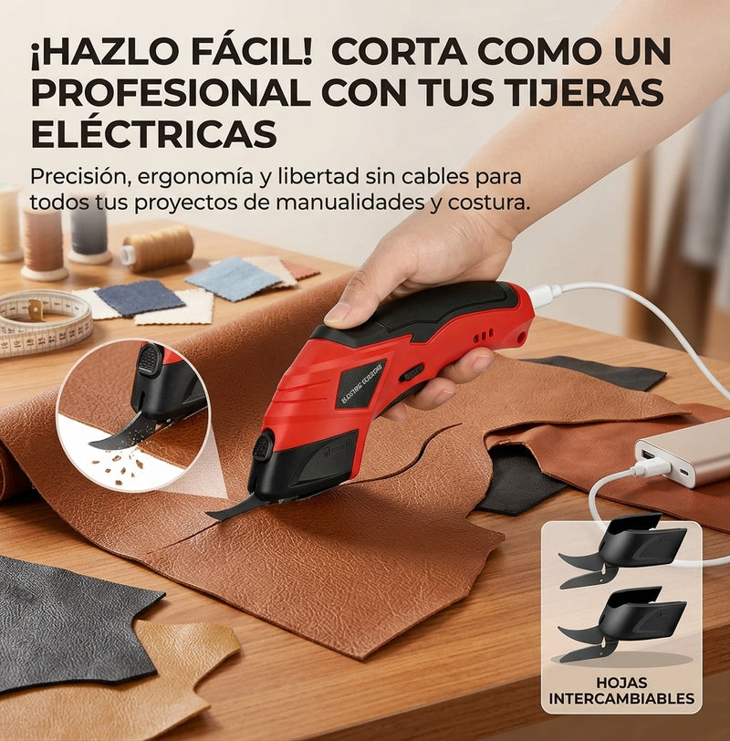 Tijera eléctrica para emprendedores y hogar
