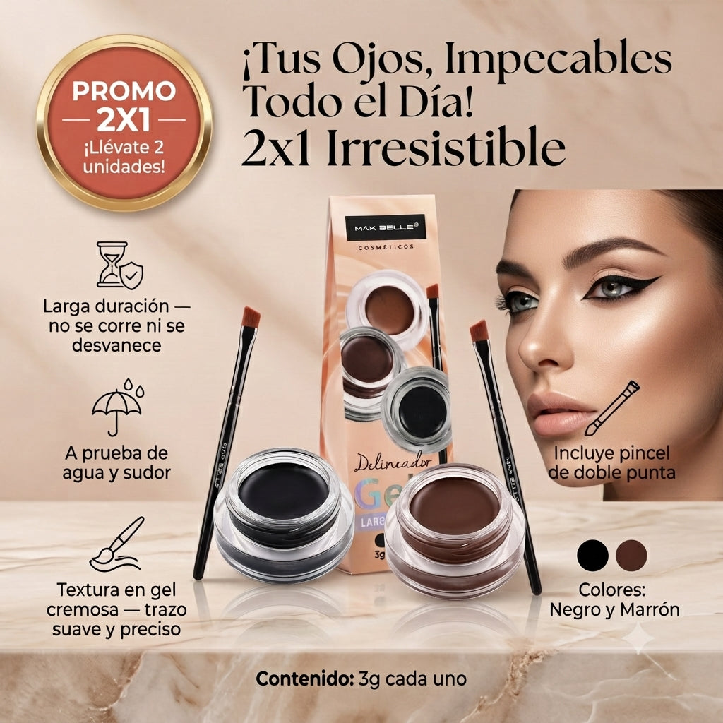 1+1 Gel BrowGlue, Gel de cejas teñido de sujeción extrema🤯😉🔥 PROMOCIÓN 2x1 — ¡Llévate 2 unidades en cada pack! 🔥