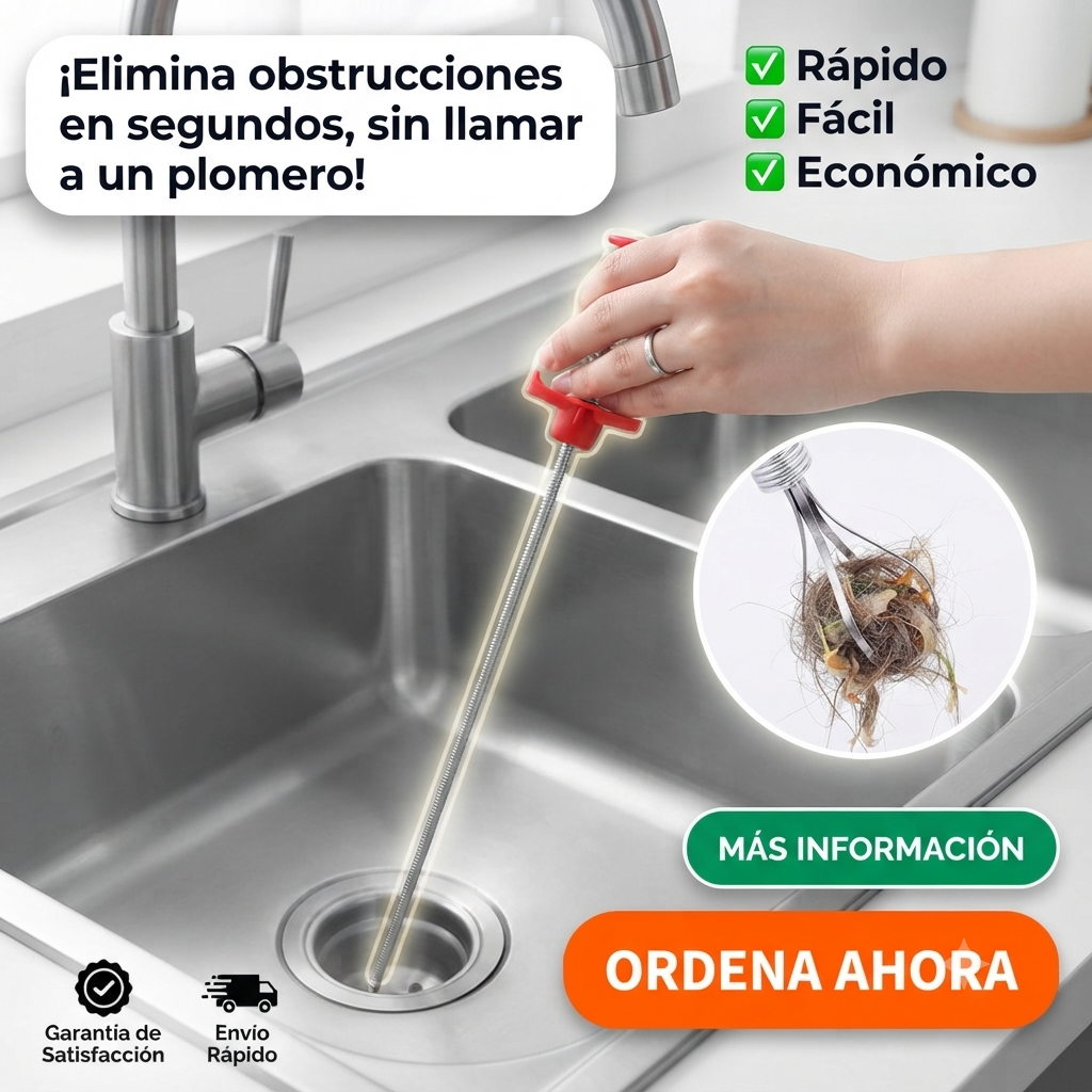 OFERTA ESPECIAL 2X1: Destapa CaÑerias Llave Con Agarre🪛💧