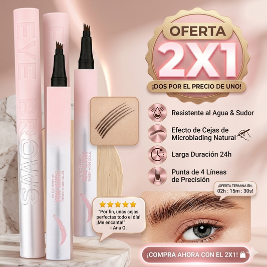 1+1 Gel Delineador, Delineador De Cejas 4 Puntos 2x1🤯😉