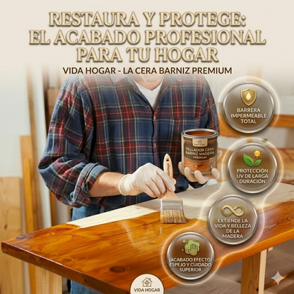 RestoReguard™ - Sellador Cera Varnis Para Maderas 1 Kilo