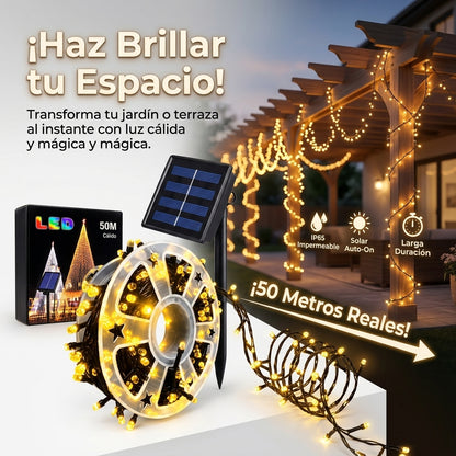 ✨Luces de Hada🎄 Cadena De Luces Solares 500 Led con 50 Metros 🤯👉
