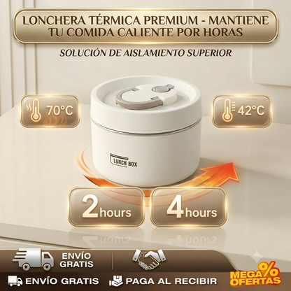 🤯Lonchera Térmica Sellada+ forro: Adiós a los Sabores Mezclados y a la Comida Fría🥗🔥