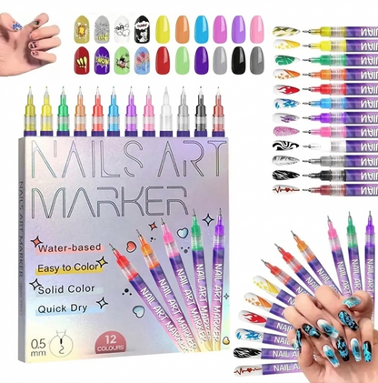 SET NAIL: 🤯 12 Marcadores Para 😉💅🏻uñas perfectas 👉🏻🔥