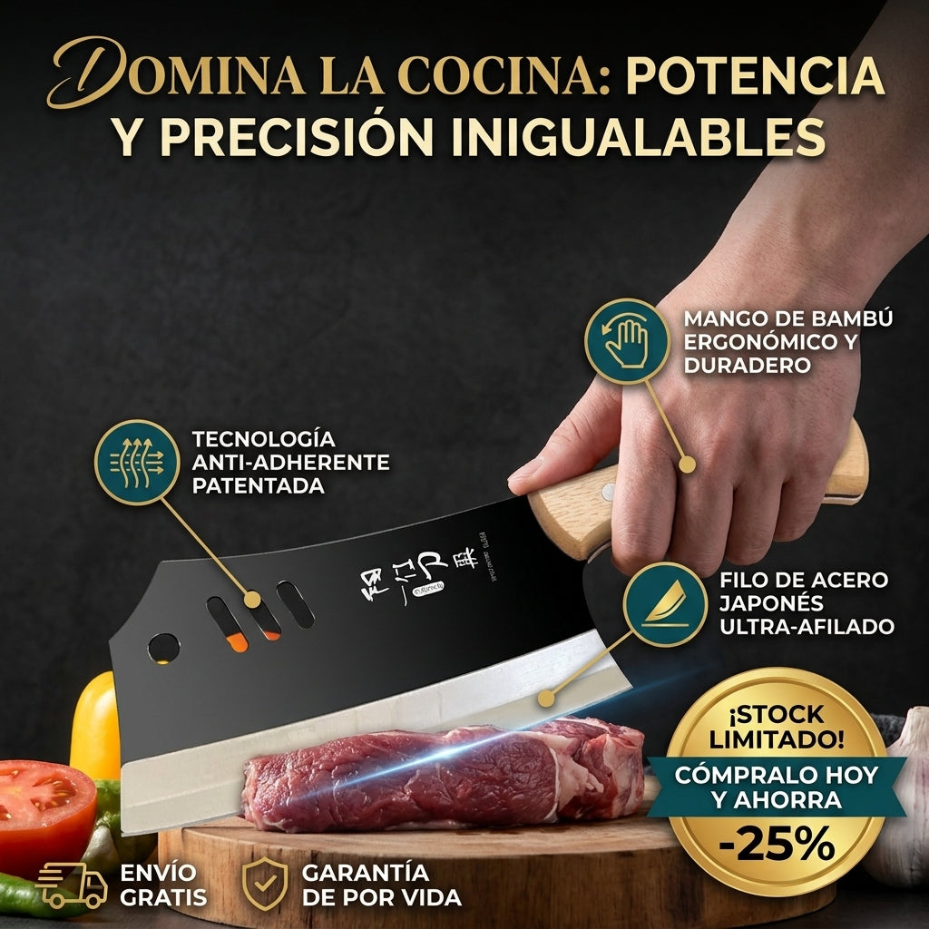 LLEVATE UNO GRATIS 👉🏻🤯Cuchillo Chef👨🏻‍🍳 Carnicero Multiusos🔪🥩2x1