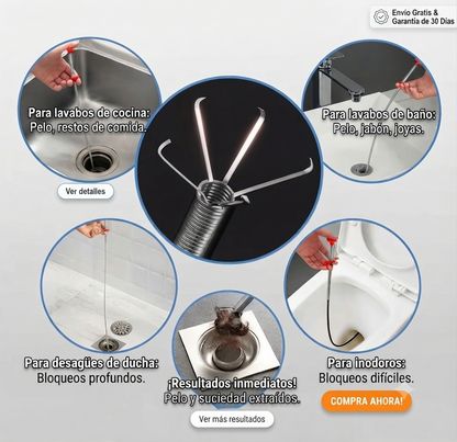 OFERTA ESPECIAL 2X1: Destapa CaÑerias Llave Con Agarre🪛💧