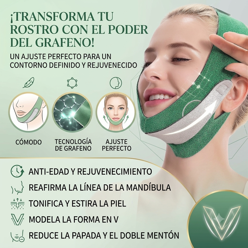OFERTA 2X1🎁Reductor Mascarilla lifting 🔥facial Cinturón antipapada🤯