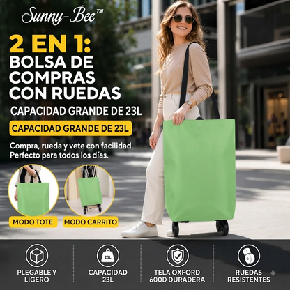 Bolsa Plegable Tipo Carrito Compras