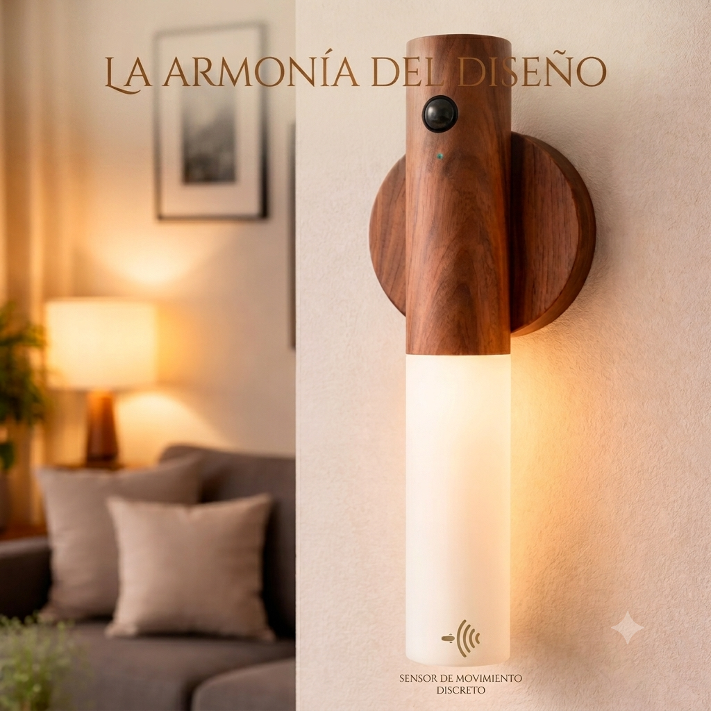 LumiSense Pro – Lámpara LED Recargable con Sensor de Movimiento | Ilumina tu Hogar sin Cables