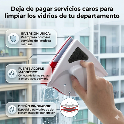 Limpia Cristales 🪟Magnético: La forma más segura de limpiar ✨👉🏻